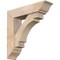 Ekena Millwork Merced Traditional Smooth Bracket w/ Offset Brace, Douglas Fir, 7 1/2"W x 30"D x 30"H BKT0806X30X30MRC01SDF - alternate 1
